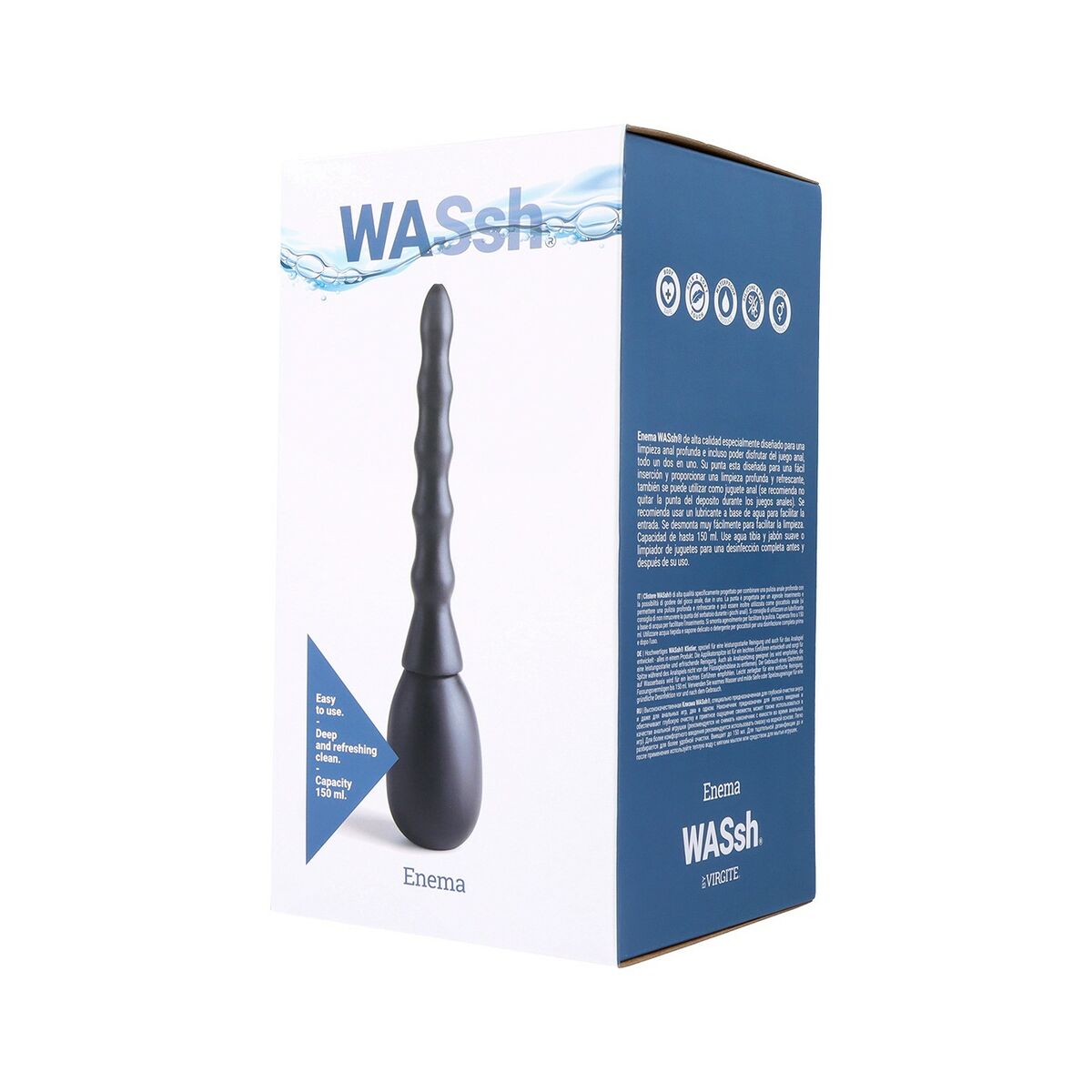 Plug Anal Inflável Colt Virgite Preto 150 ml